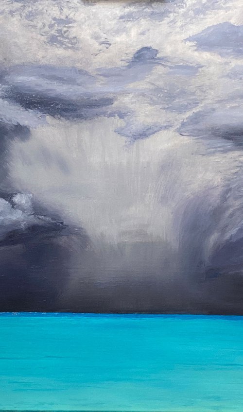 Tropical Thunderstorm, 70 х 50 cm, oil on canvas by Marina Zotova