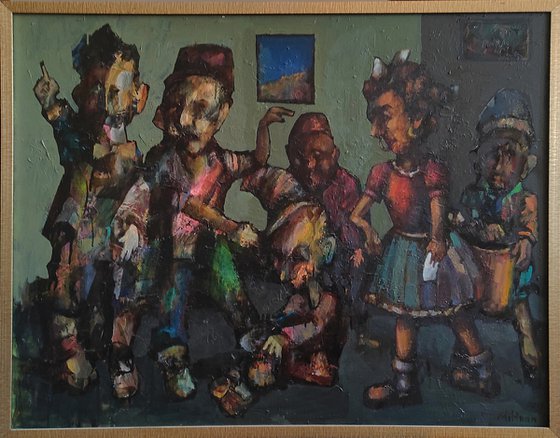 Complainants (90x70cm, oil painting, ready to hang)