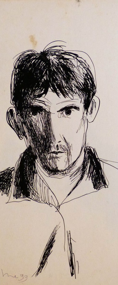 Self-portrait 1999-1, 32x24 cm by Frederic Belaubre