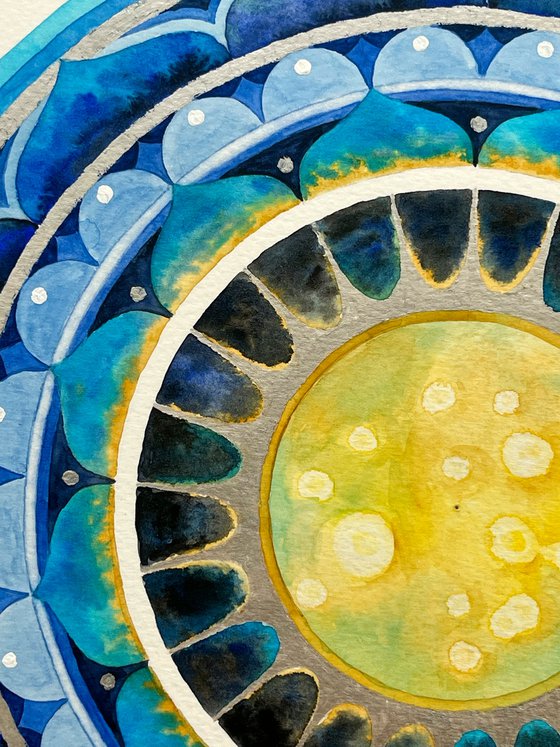Mandala "Shine Collection, Moon" (Quadriptych)