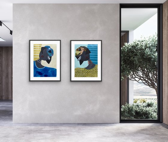 Woman to Woman ll (Diptych)