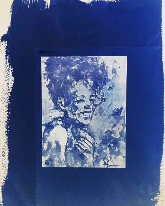 Laughter (Cyanotype)