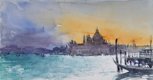Venice impression 5 by Goran Žigolić Watercolors