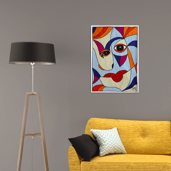 Color, Shape, Emotion 01... /  ORIGINAL ACRYLIC PAINTING