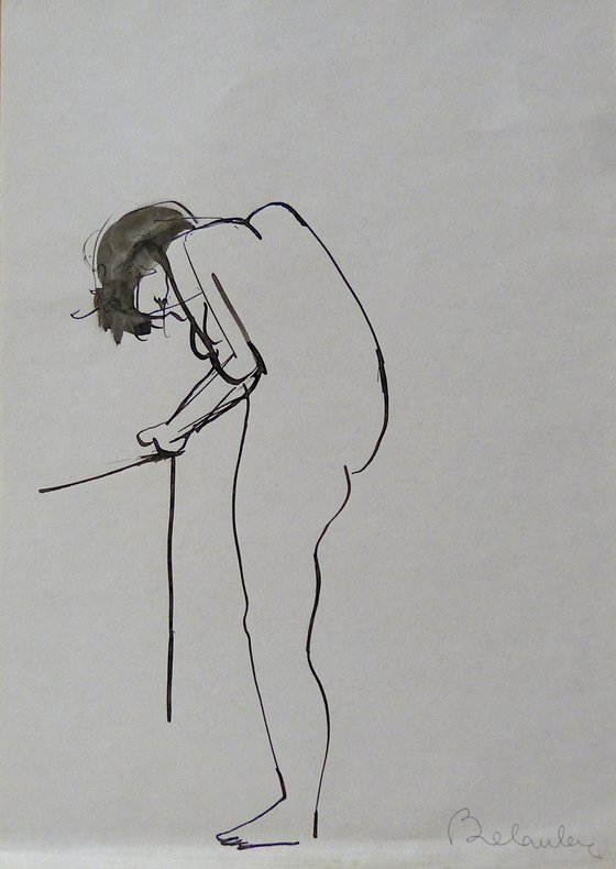 The Nude Drawing 1, 21x29 cm