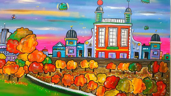 Autumn Futuristic Royal Observatory, Greenwich