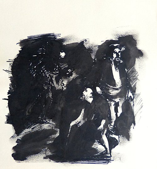 Blackout, 21x20 cm by Frederic Belaubre