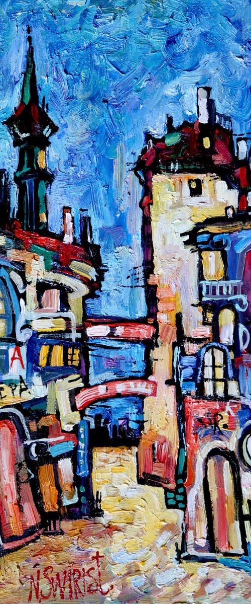 Mosaic of the Latin Quarter. by Nikifor Swiristuhin