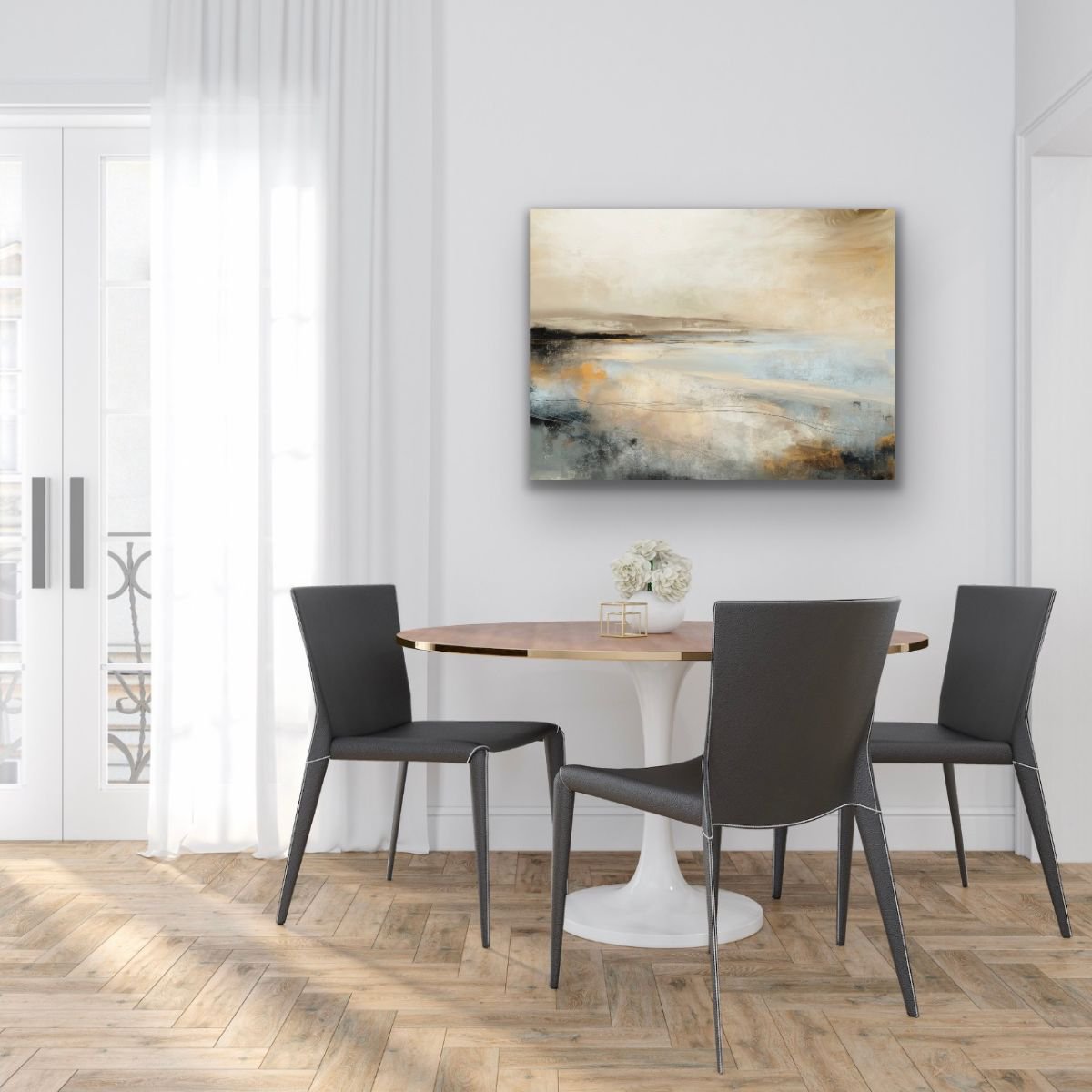 Impressionistic Landscape Giclee Print By Melinda Macdonald, 45 X 30", Into The Future, Original Artwork