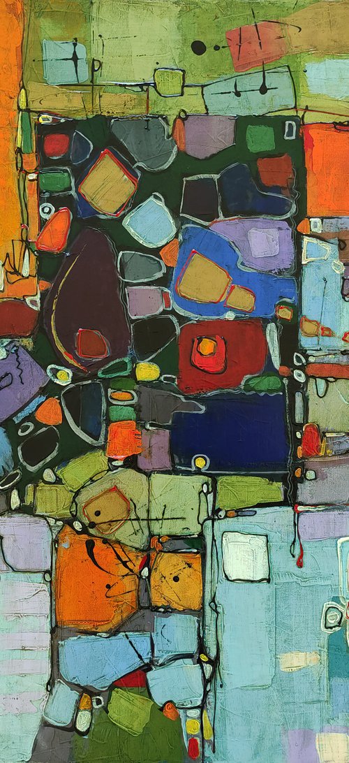 Abstract Painting #4 by Movses Petrosyan
