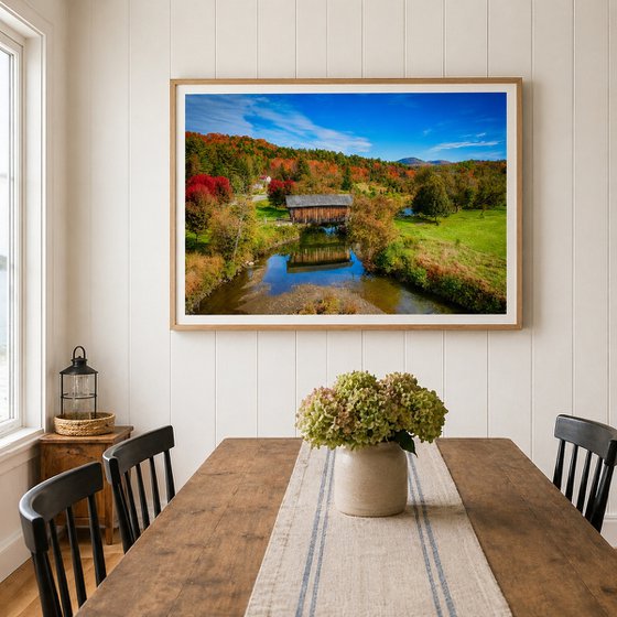 Martin Covered Bridge, Vermont, 43 x 29