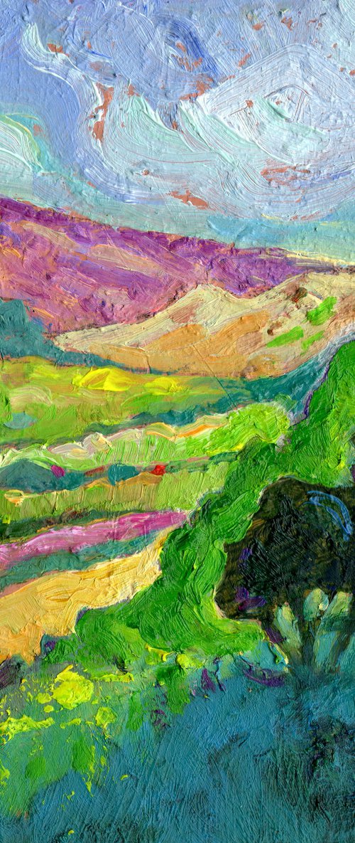 Hope Valley Morning 4 - English Landscape by Mary Kemp