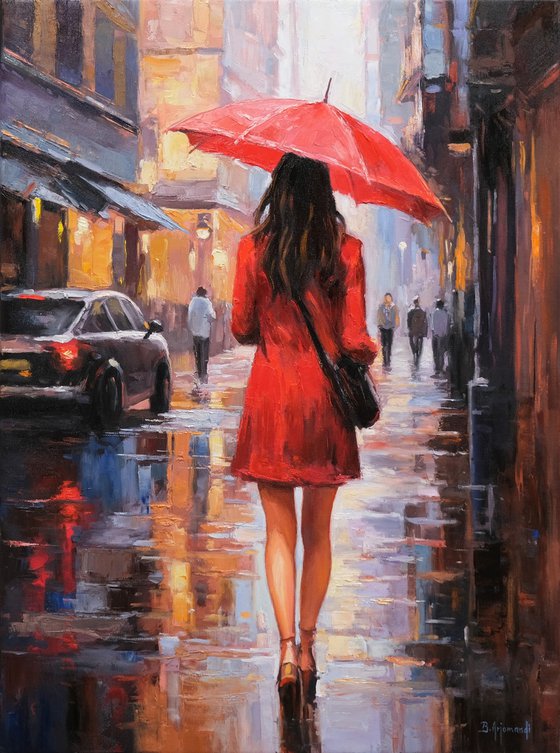 Walking in the Rainy City