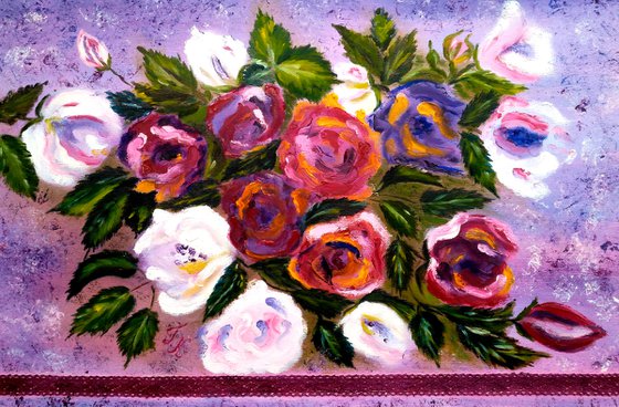 Roses painting