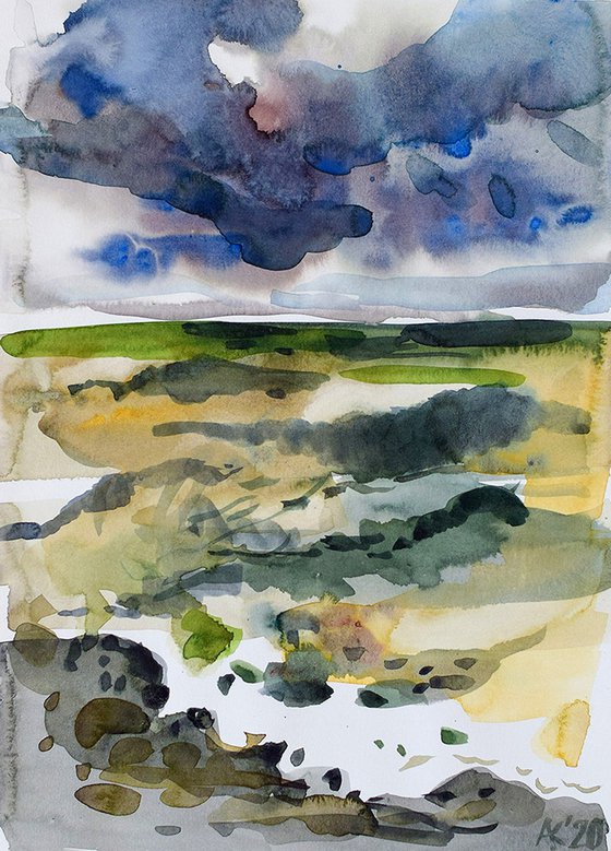 Baltic sea. Set of 2 paintings