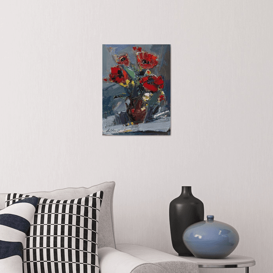 Poppies in Flame