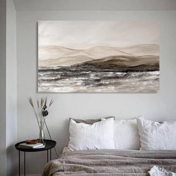 Landscape beige minimalist