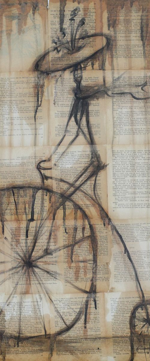 Bike. Series of works "on the books" by Eugene Gorbachenko