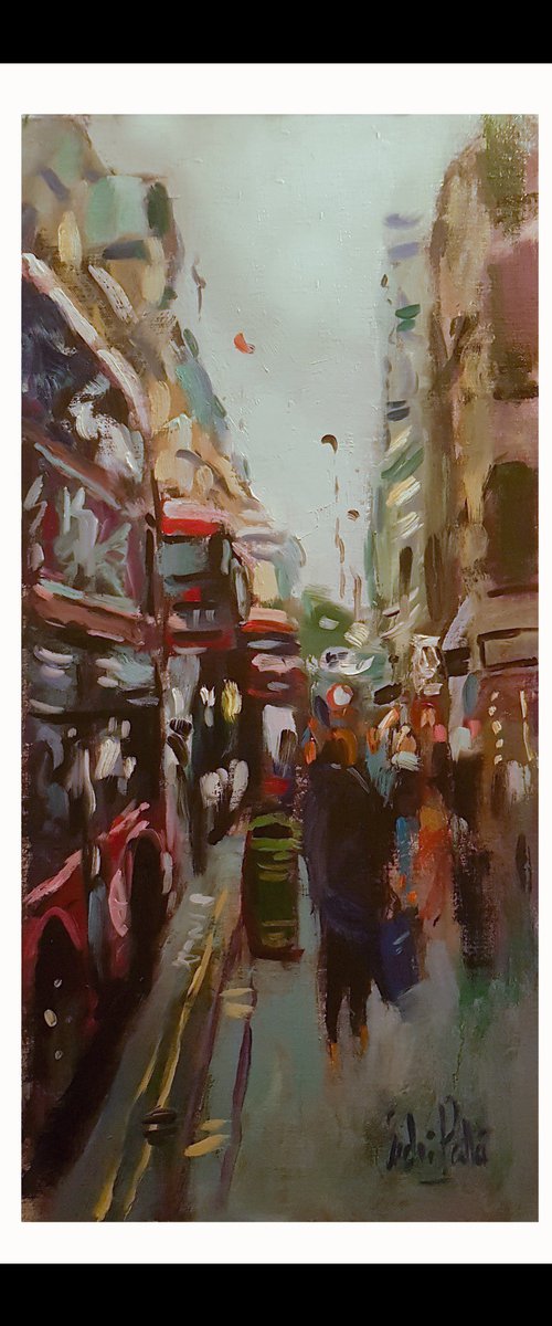 Buses in Oxford Street by Andre Pallat