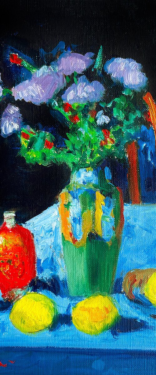 Still life in the moonlight by Maiia Axton