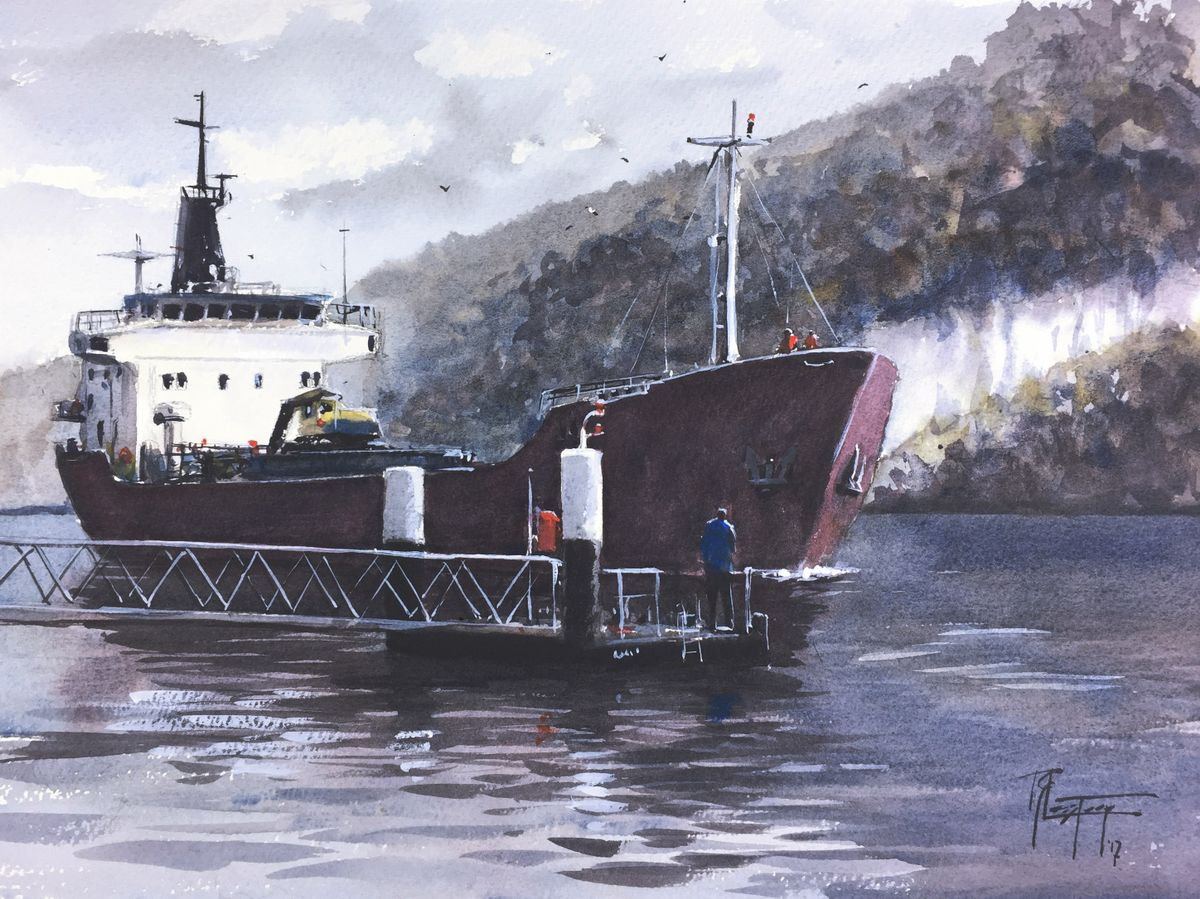 Cargo boat by Tyl Destoop