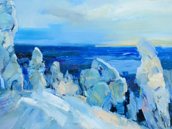 "Mountains in winter  "