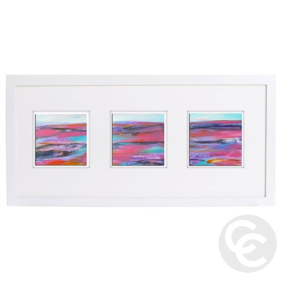Set of 3 Mini Abstract Landscapes