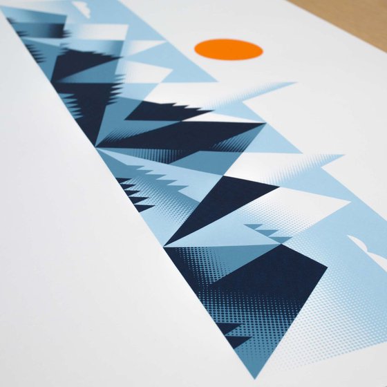 Mountains A2 screen print