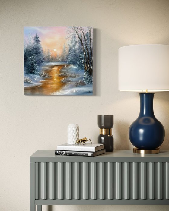 Golden Winter Stillness