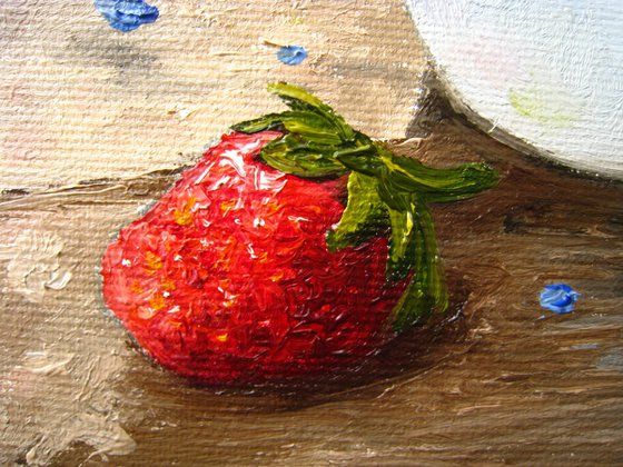 Forget Me Nots and Strawberry