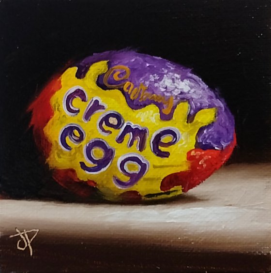 Cadbury Creme egg still life