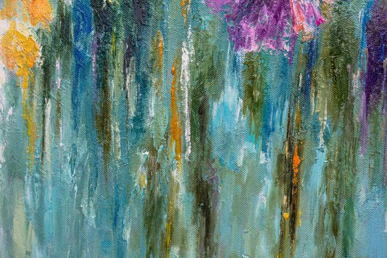 XL size abstract emotional painting Recollection of Spring