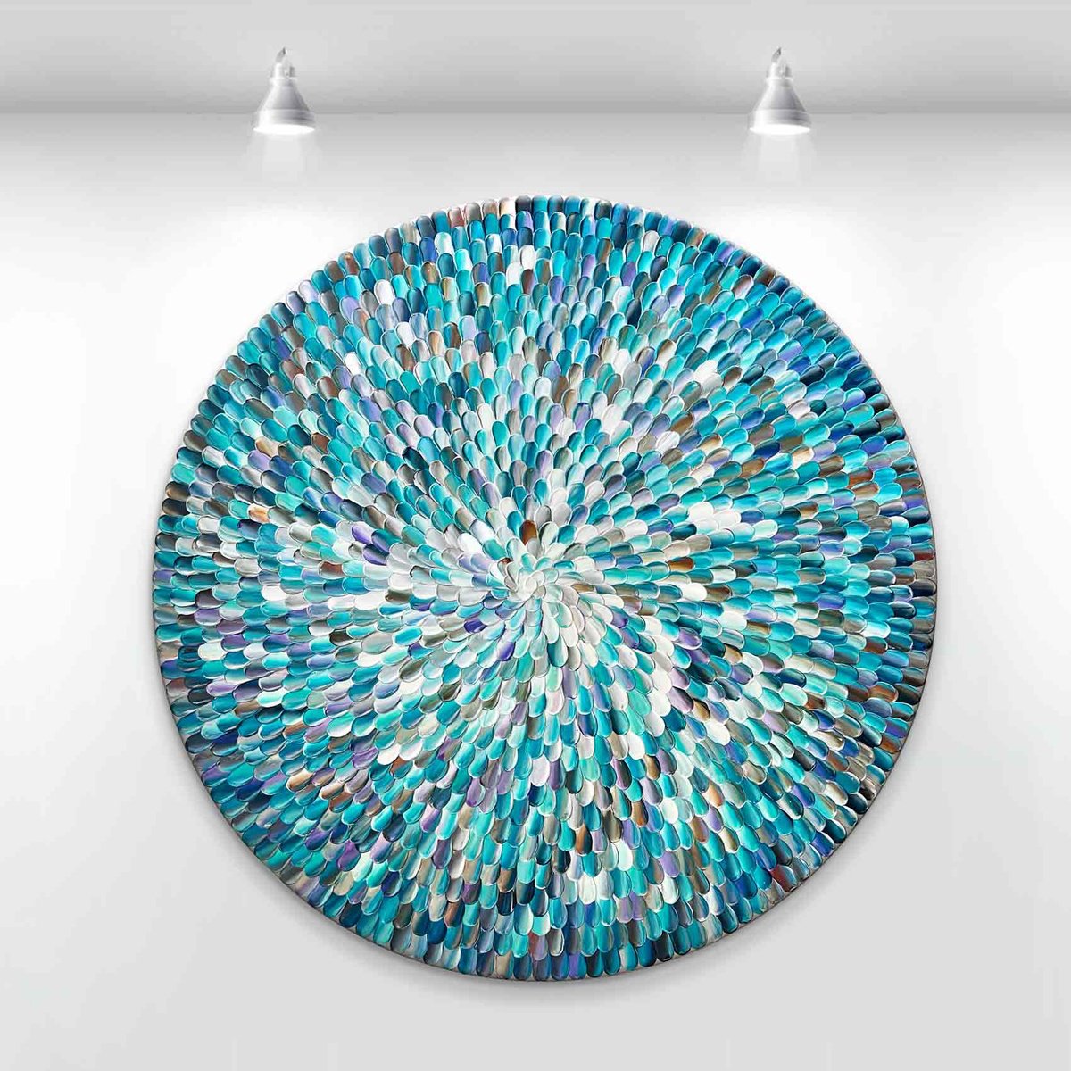 Aqua Orbis By Tatiana Georgieva, 31 X 31, Artwork For Sale On Artfinder