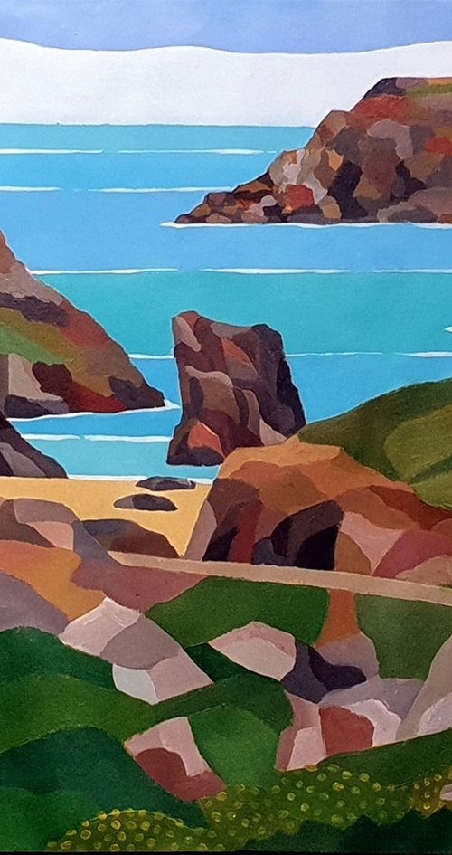 Kynance Cove from the coast path by Tim Treagust
