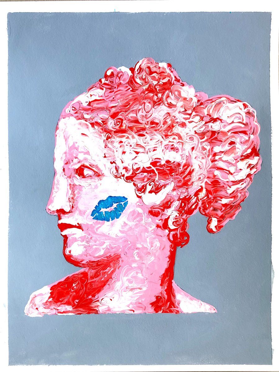 Impressionistic Portrait Drawing By Lena Smirnova, 11 X 15", Venus, Original Artwork