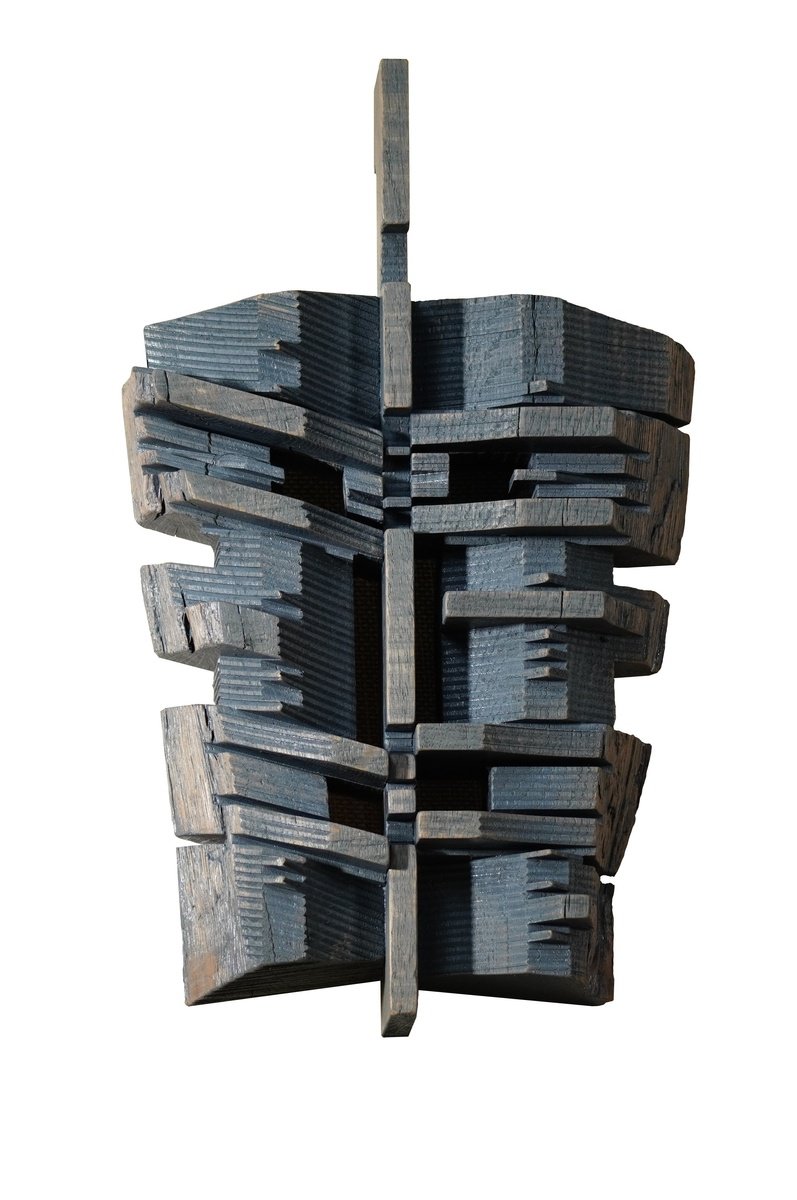 Ah Puch - wood wall sculpture by Sava Draganov