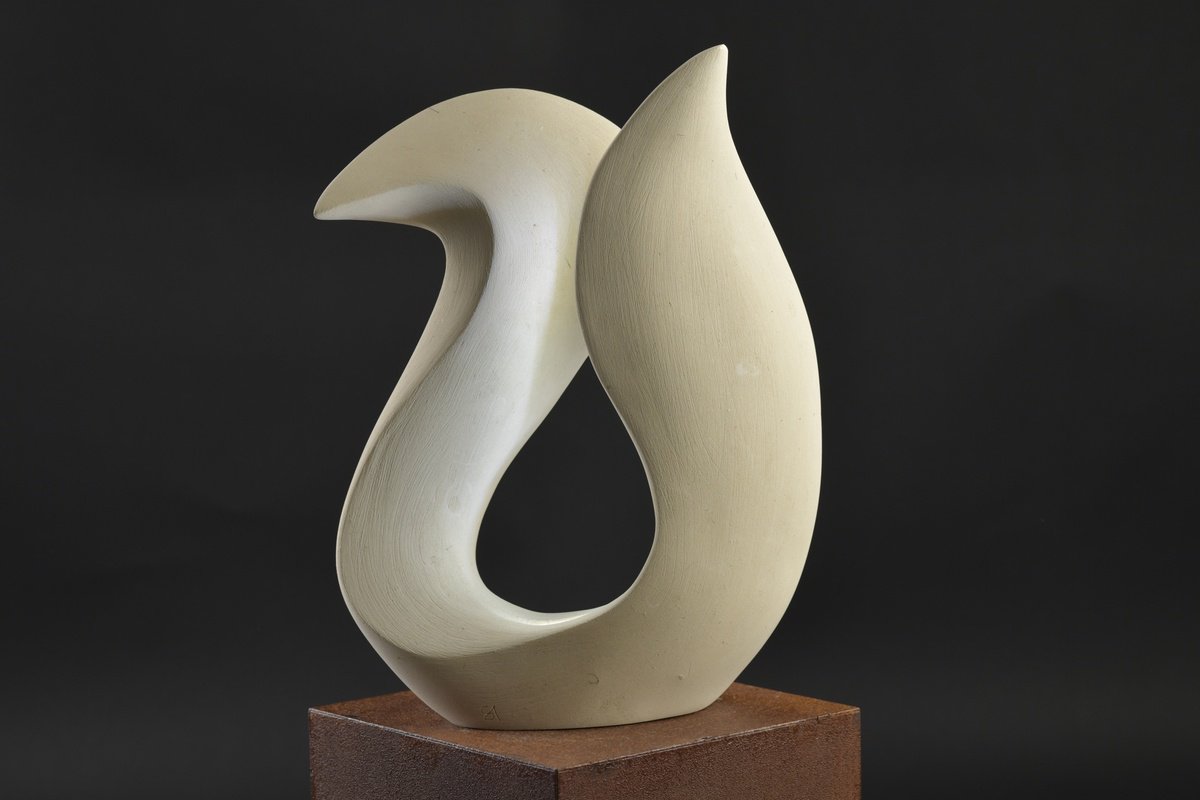 Abstract Stone Sculpture By Andrea Serra, 15 X 20, Freedom Illuminating Sculpture, Original Artwork