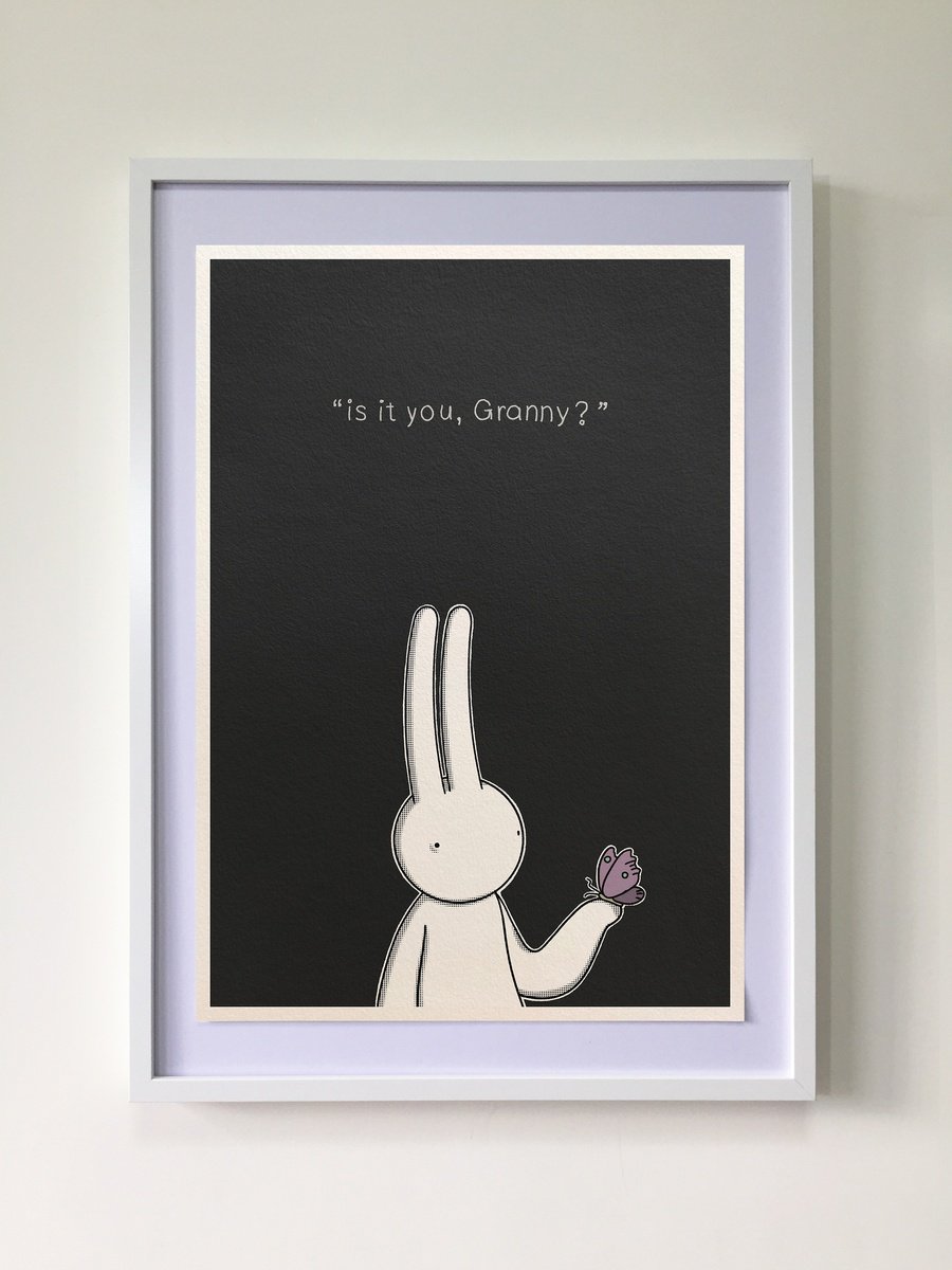 Animal Giclee Print By Mr Clement, 17 X 23", Is It You, Granny?, Original Artwork