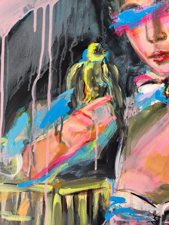 Woman with Bird