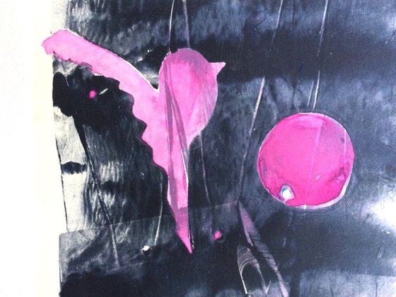 Your World is my World I Monoprint