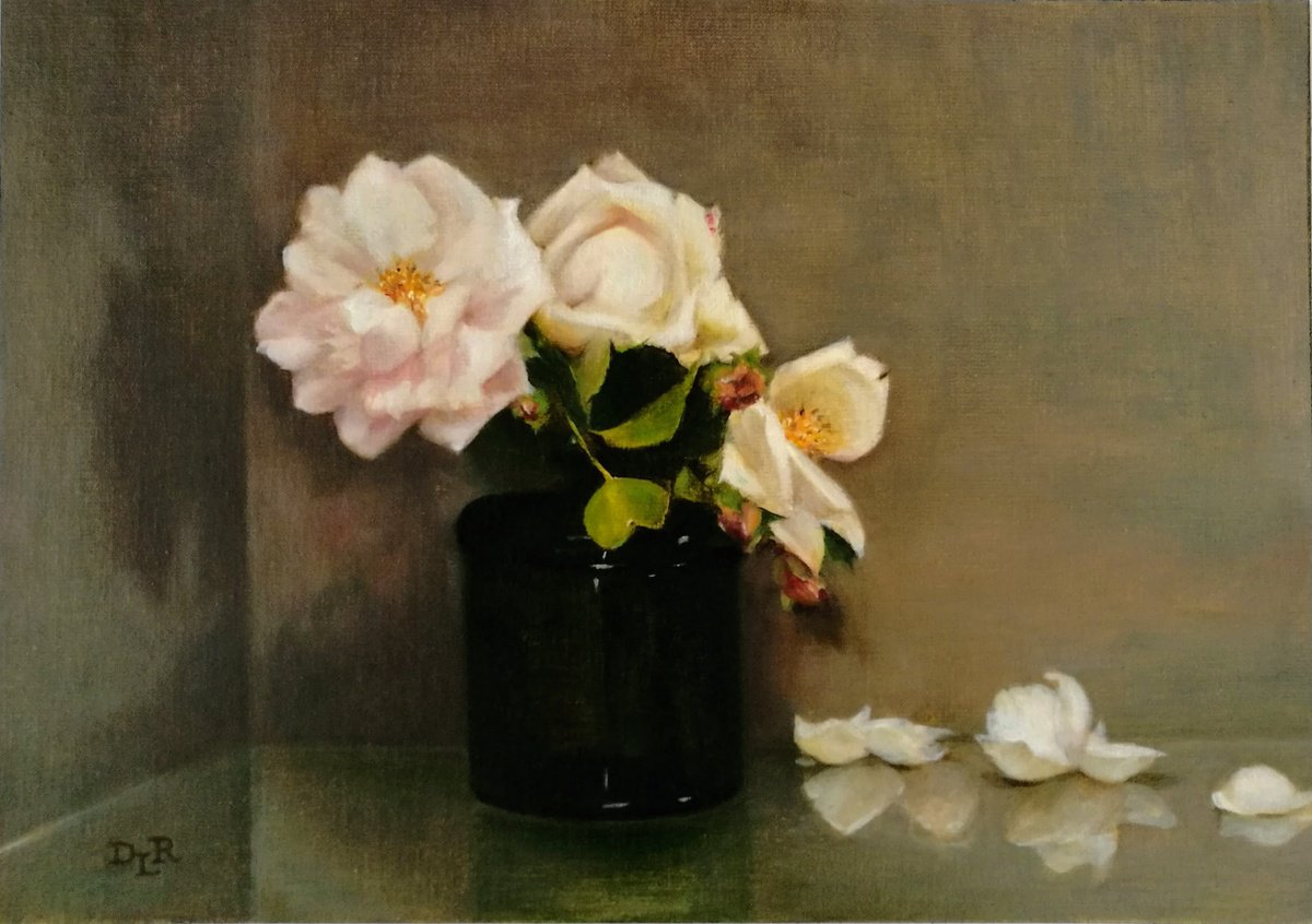 Garden Roses - Fallen Petals by Daniela Roughsedge