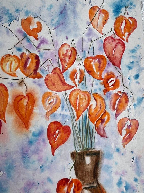 Physalis Plums Still Life