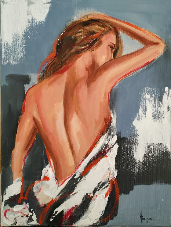 Anna I I - figurative  Painting on canvas