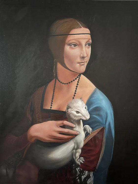 Leonardo’s Lady with Ermine (In Progress)