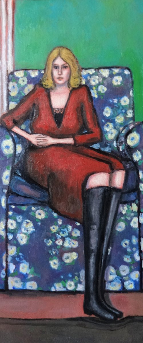 In the green room by Massimiliano Ligabue