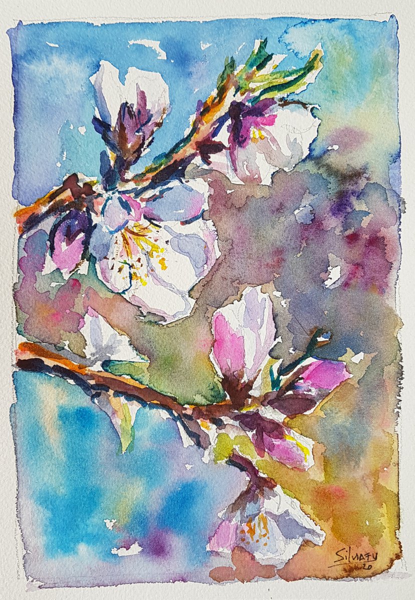 Almond blossom II by Silvia Flores Vitiello