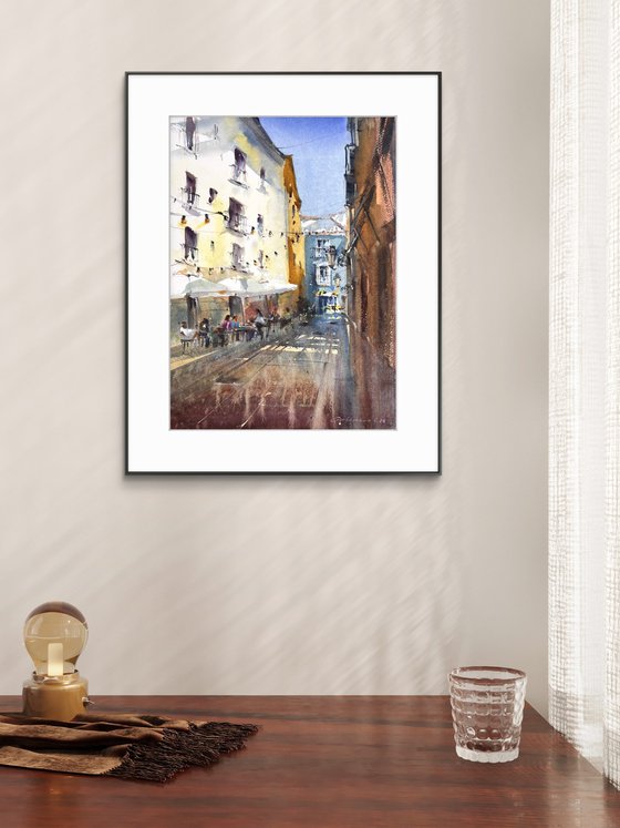 Sunlit Valencia Alley