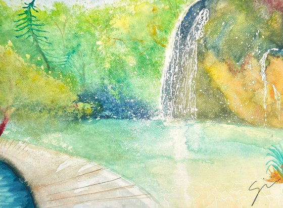Tropical Waterfall