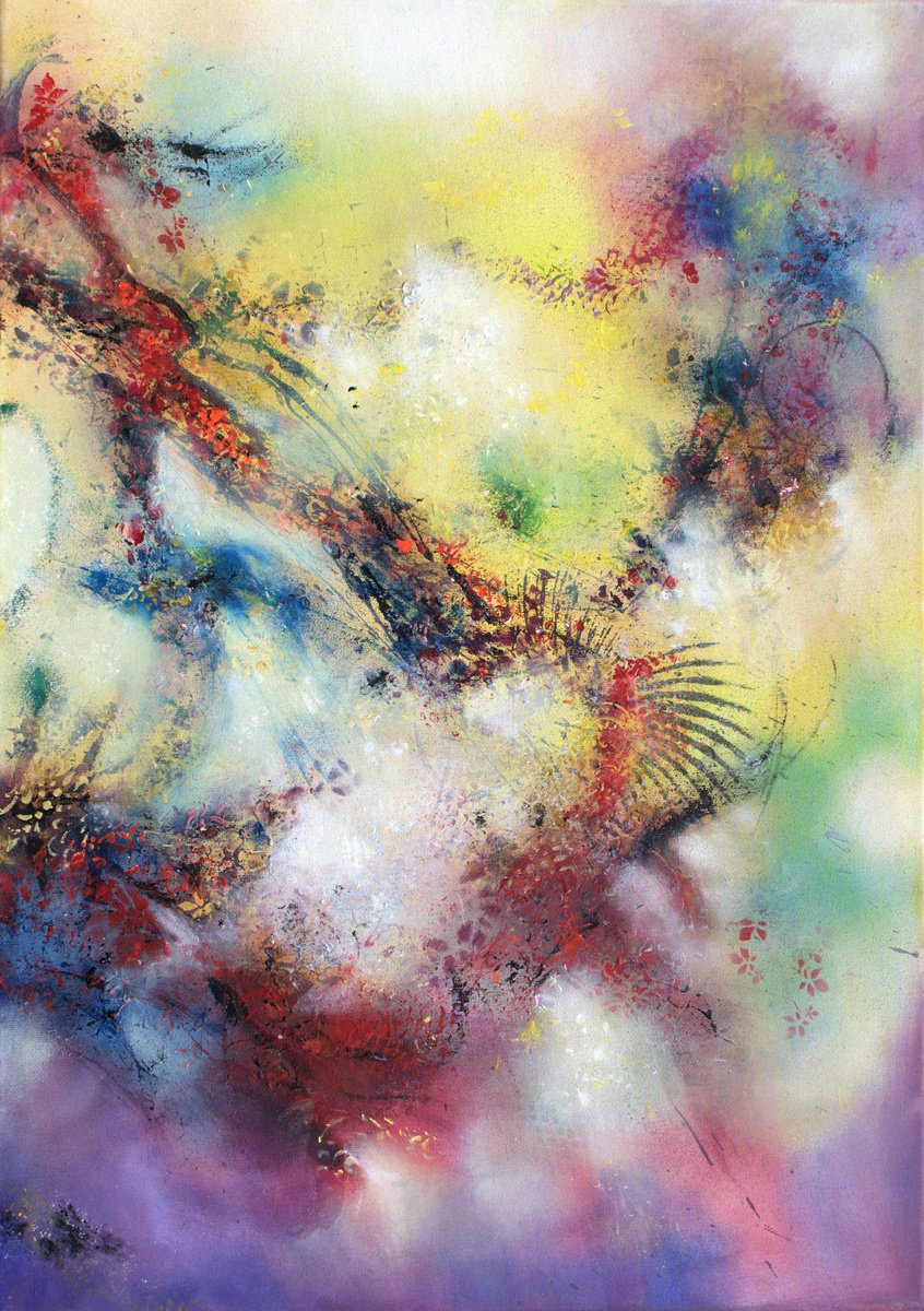 Abstract Fusion-2 By Ludmilla Ukrow, 20 X 28, Artwork For Sale On Artfinder