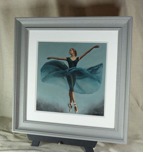 Movement, Portrait of a Dancer, Ballet, Ballerina, Young Dancer Painting